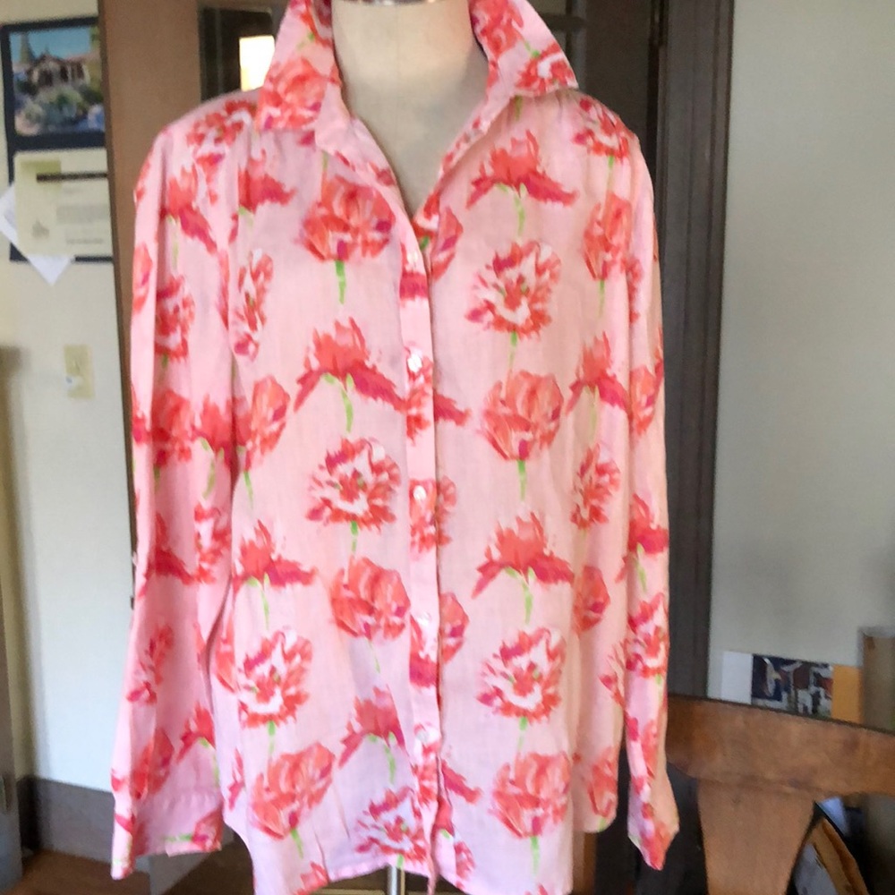 Colorful linen shirt